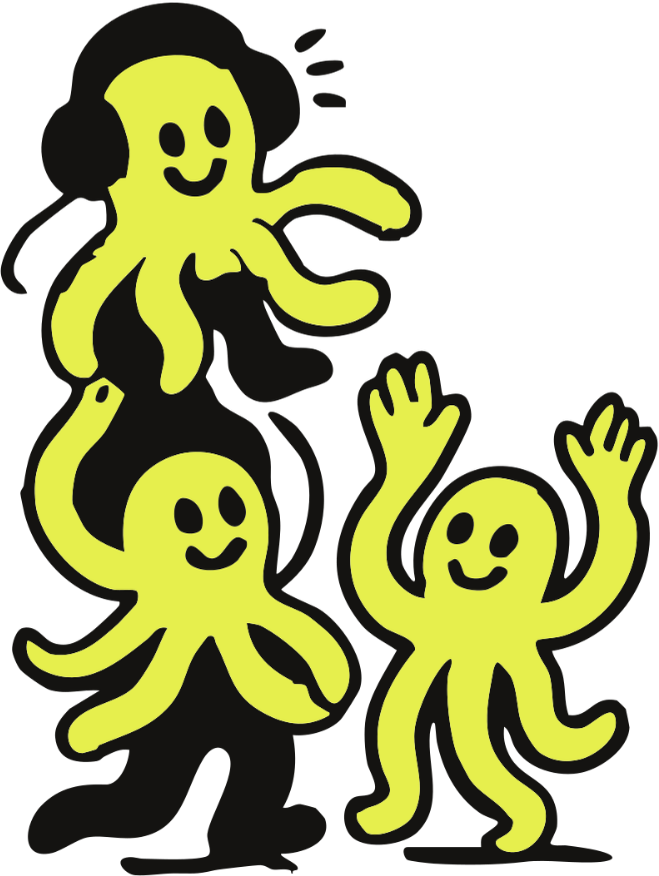 Three Meraki octopuses together